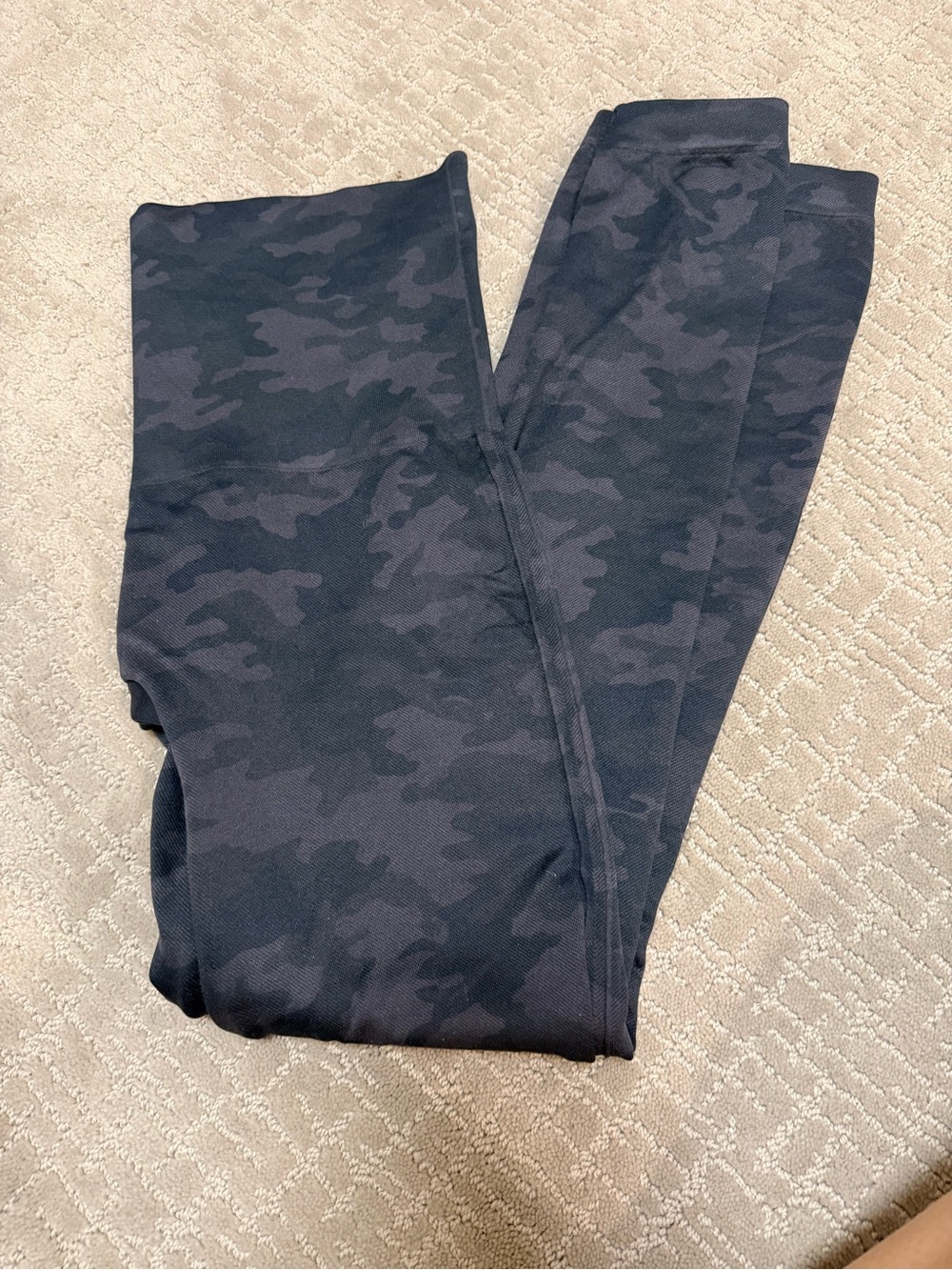 SPANX Black Camo High-Waist Leggings